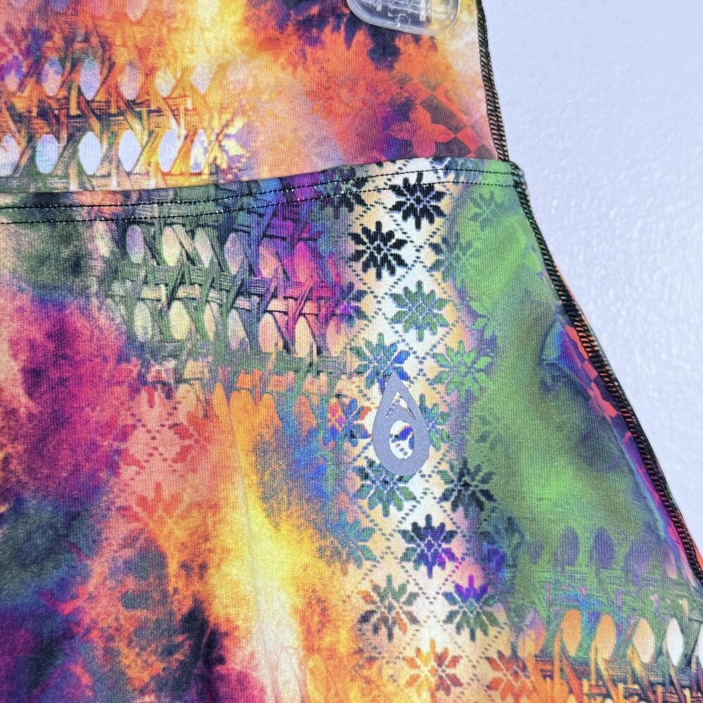 Donajo Skort Womens Small 1 Tie Dye Ruffle Built-In Shorts Tennis Athletic